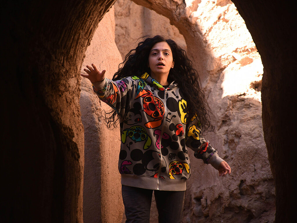 Setareh Maleki as Sana in the tense finale to The Seed of the Sacred Fig