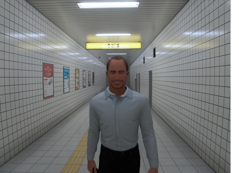 Still from the video game The Exit 8.