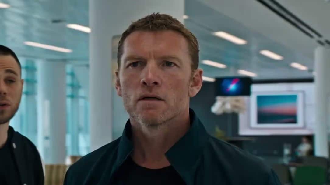 Dawson (Sam Worthington) in the film Relay
