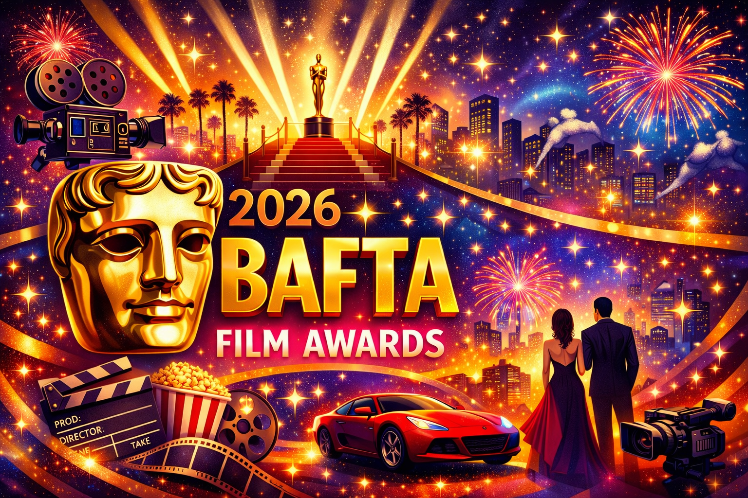 Poster for the 2026 BAFTAs Film Awards