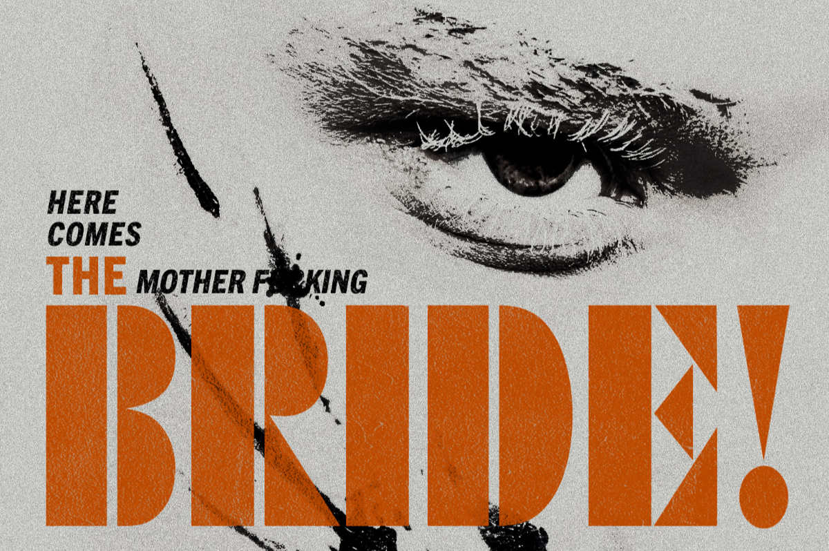 Intense eye on the poster for The Bride! 