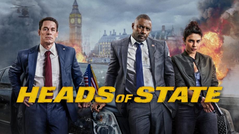 Poster for Heads of State showing John Cena, Idris Elba and Priyanka Chopra Jonas.