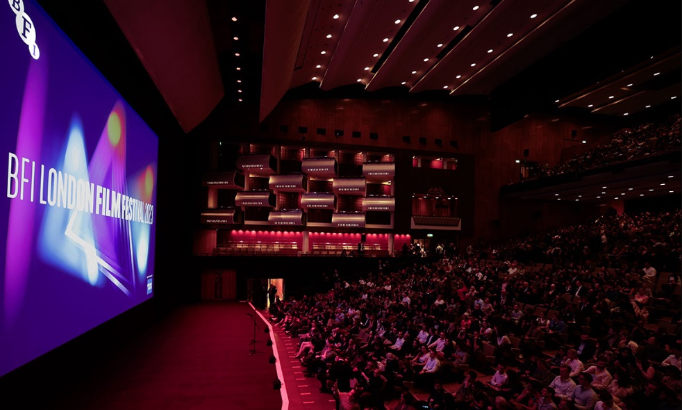 The Royal Festival Hall where the premiere of the movie Retreat (2025, dir. Ted Evans) was shown.