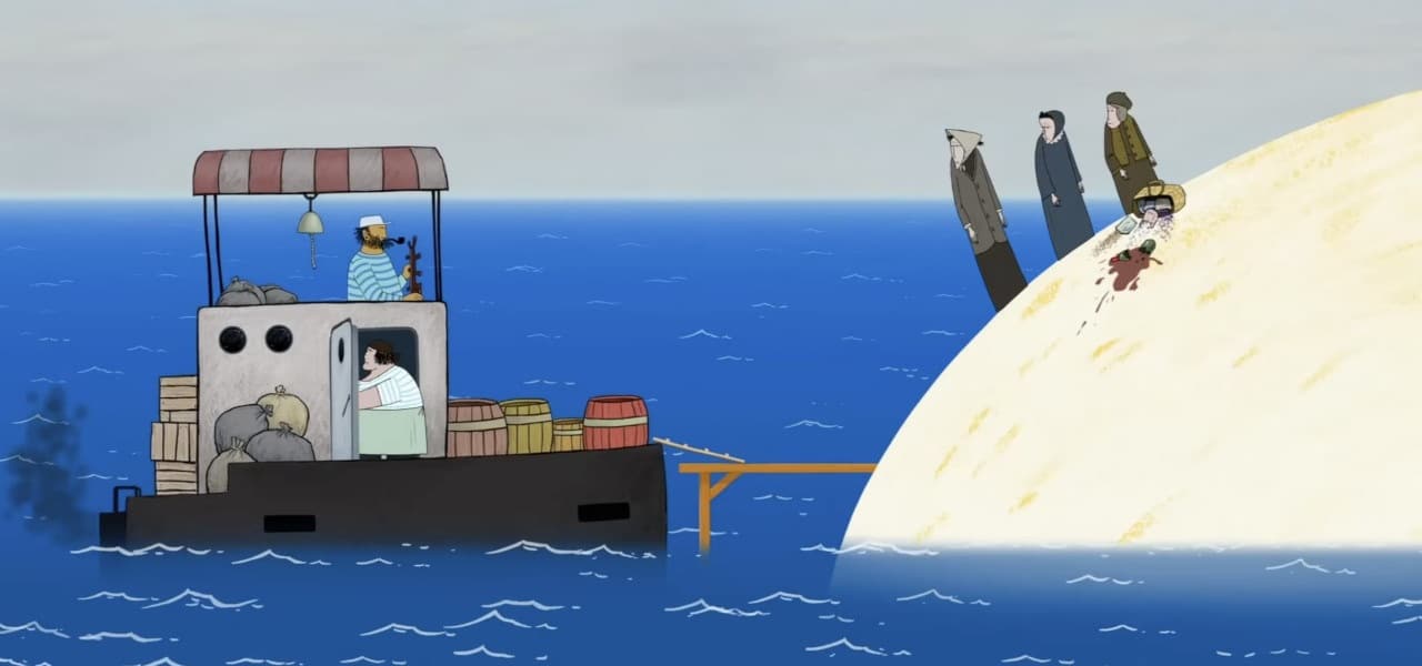 Scene from from the Best Animated Short Oscar nominee The Three Sisters