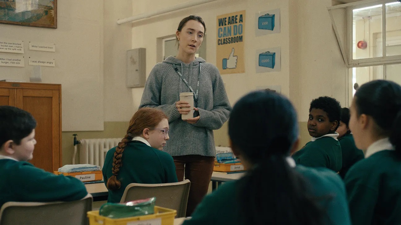 Saoirse Ronan as teacher Maria in Bad Apples. 
